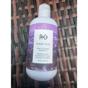 R+Co Sunset Blvd Daily Blonde Shampoo 8.5oz Brightening Anti-Brass Vegan UV